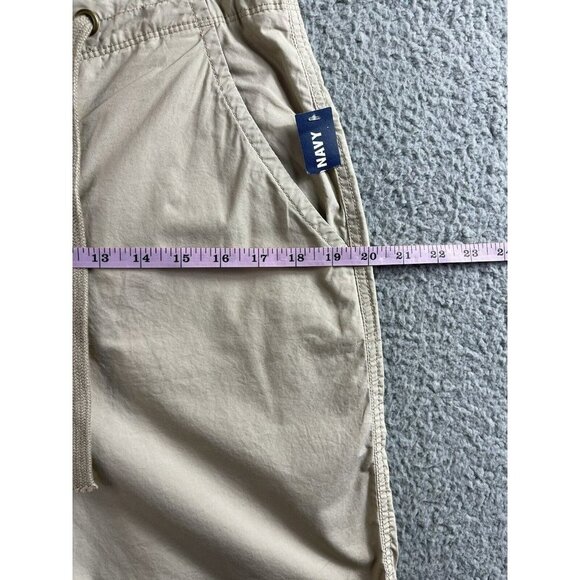 Old Navy Shorts Men's Small Tan Chino Khaki Draw String Casual Outdoor - Picture 4 of 10